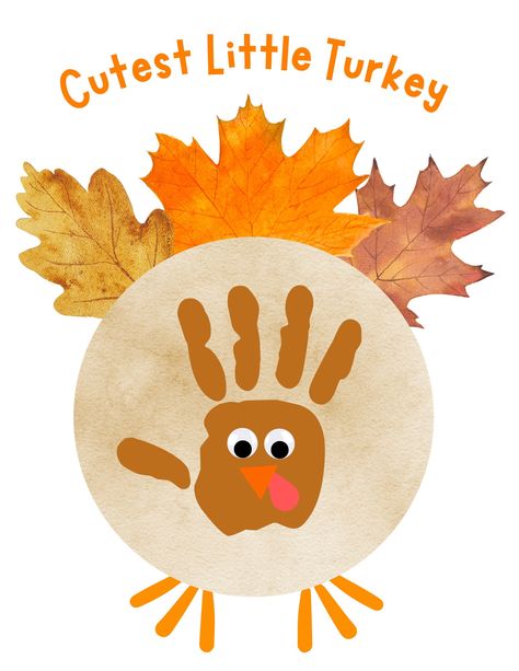 Thanksgiving Turkey Handprint, Thanksgiving Craft For Toddlers Easy, Simple Preschool Thanksgiving Crafts, Turkey Placemats Preschool, Hand Turkey Craft Kids, Turkey Handprint Placemat, Thanksgiving Centerpieces Kids, Turkey Handprint Art, November Crafts Preschool