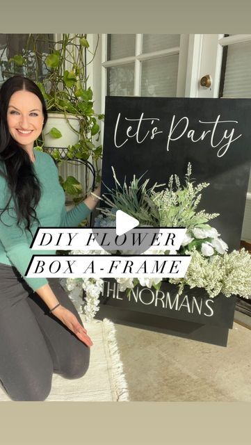 Los Angeles Calligrapher & Engraver | Claudia Brade on Instagram: "Build a Flower Box Welcome Sign with me!💐Check the link in my bio for a DIY video tutorial🥳 . . . #calligraphy #calligrapher #losangelescalligrapher #weddingsignage #welcomesign #weddingwelcomesign #mirrorrental #weddingmirror #floweraframe #weddingflowersign #flowerboxwelcomesign #bloombox #flowerwelcomesign #weddingflowers #welcomesignwedding #welcomesignideas" Wedding Welcome Flower Box Sign, Welcome Flower Box Sign, Flower Welcome Sign, Diy Flower Box Welcome Sign, Flower Box Sign, Floral Welcome Sign, Welcome Sign Diy, Diy Sign Stand, Diy Flower Box