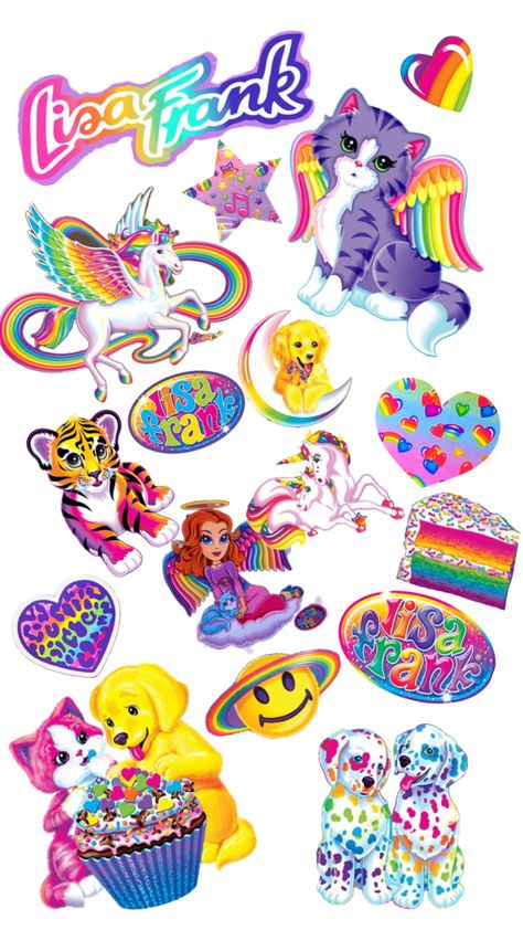 Lisa Frank Lisa Frank Stickers, Girly Tattoos, Lisa Frank, Blind Bags, Animal Wallpaper, Scrapbook Stickers, Printable Stickers, Stationery Set, Tattoos And Piercings