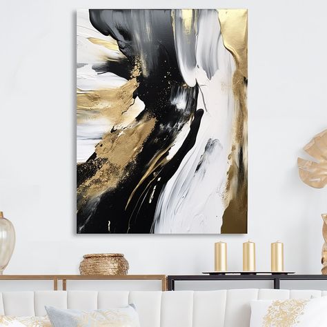 Gold Black Painting, Beautiful Abstract Painting, Black Painting, Gold Wall Art, Painting Wall Art, Abstract Canvas Painting, Canvas Wall Art Set, Framed Canvas Wall Art, Painting Wall