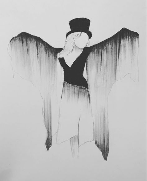 Pink Singer Tattoos, Stevie Nicks Illustration, Stevie Nicks Artwork, Stevie Nicks Painting, Stevie Nicks Silhouette, Fleetwood Mac Painting, Fleetwood Mac Drawing, Stevie Nicks Drawing, Stevie Nicks Aesthetic