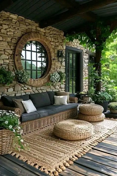 Outdoor Living Rooms, Small Balcony Ideas, Outdoor Living Room, Outdoor Decor Backyard, Outdoor Patio Decor, Backyard Patio Designs, Outdoor Rooms, Backyard Decor, Patio Design