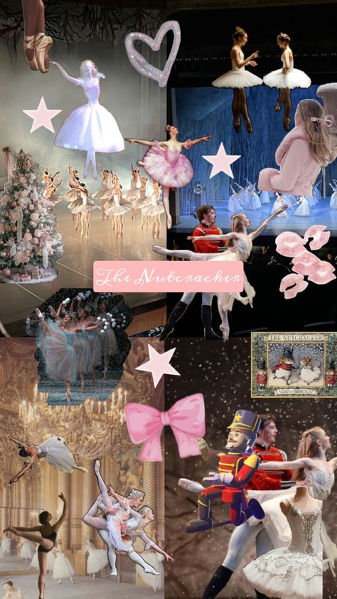 The nutcracker ballet collage #thenutcracker #ballet #christmas #balletcore #pink Nutcracker Ballet Set Design, Nutcracker Season Aesthetic, Ballet Christmas Aesthetic, Nut Cracker Ballet, Arabian Nutcracker, Nutcracker Christmas Aesthetic, Nutcracker Ballet Aesthetic, The Nutcracker Aesthetic, Ballet Collage