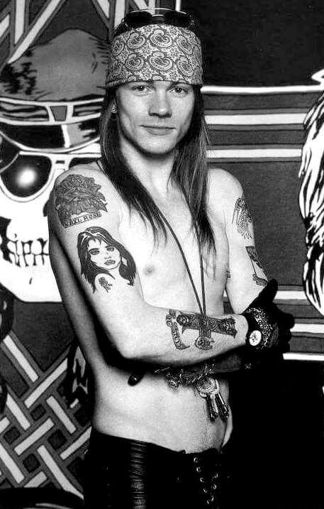 Axl Rose Tattoo, Rose Tattoo Meaning, Axel Rose, Rock Singer, Prince Purple Rain, Billy Idol, Axl Rose, Joan Jett, Ozzy Osbourne