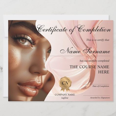 Makeup Certificate, Beauty Certificate, Certificate Of Completion, Shop Makeup, Free Birthday Invitations, Kids Nursery Decor, Hair Accessories Jewelry, Free Birthday Invitation Templates, Kids Stationery