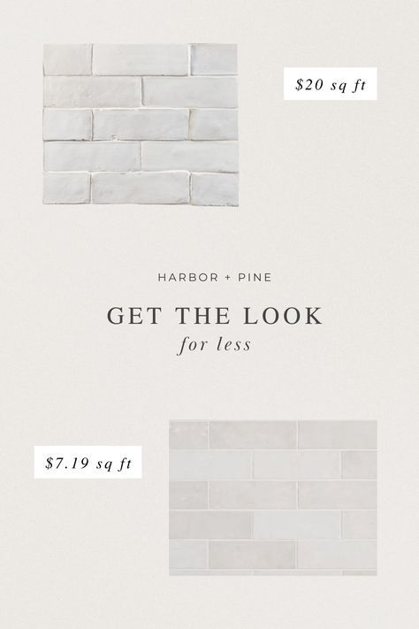 Get the look for less: Our kitchen backsplash! It’s such a good affordable option if you’re wanting the look of handmade tiles. The color and texture is beautiful! Zellige Tile Kitchen Backsplash, Zellige Tile Kitchen, Home Depot Backsplash, Tile Kitchen Backsplash, Moroccan Zellige, White Kitchen Tiles, Tile Kitchen, Zellige Tile, Kitchen Tiles Backsplash