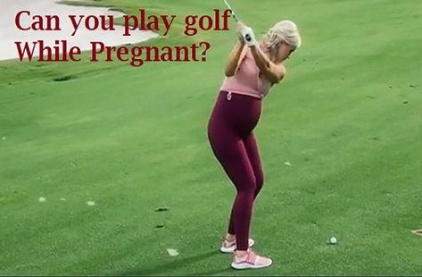 Can You Play Golf While Pregnant Post Pregnancy Clothes, Exercise For Pregnant Women, Baby Pop, Healthy Exercise, Pregnancy Stages, Post Pregnancy, Pregnancy Outfits, Golf Outfits Women, Pregnancy Workout