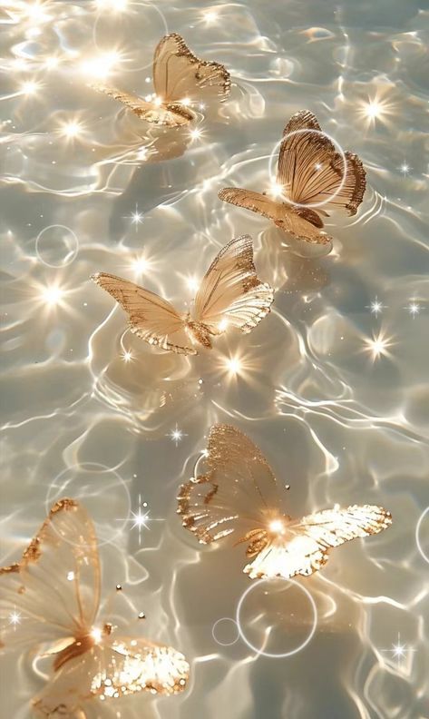 White And Gold Aesthetic Wallpaper, Gold Aesthetic Images, Cute Asthetic Picture, Golden Wallpaper Aesthetic, Soft Gold Aesthetic, White And Gold Aesthetic, Asthetic Wall Pictures, Shine Aesthetic, Pink And Gold Butterfly