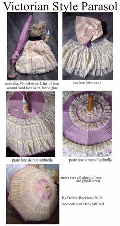 Simple Victorian Style Parasol tutorial... Steampunk Diy, Cosplay Tutorial, Steampunk Accessories, Victorian Steampunk, Steampunk Costume, Cosplay Diy, Cosplay Tips, Diy Sewing Clothes, Steampunk Fashion