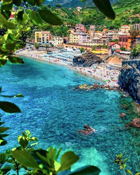 Ines Pink’s Instagram post: “The other side of Monterosso: the old part of the village and his beach!” Cinque Terre Monterosso, Monterosso Al Mare, Summer Roadtrip, Liguria Italy, Italy Landscape, Cinque Terre Italy, Mediterranean Coast, Travel Plan, Summer 24