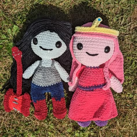 Crochet Princess Bubblegum, Crochet Adventure Time Hat, Adventure Time Knitting, Free Character Crochet Patterns, Marceline Crochet, Adventure Time Crochet Pattern, Bmo Crochet, Adventure Time Amigurumi, Adventure Time Crochet