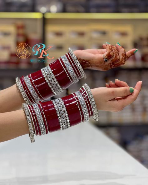 Jisne Abhi Shaadi Ki Shopping Done Nahi Ki Usko Tag Kro 🥰 For order Dm or watsap 8626949088 All india delivery available (Cash On Delivery Available) Worldwide Shipping available book your order fast ,wedding,shaadi,Bangles,punjabi choorha,Bridal. #bangles #banglescollection #bridaljewellery #wedding #rkweddingshop Code- Tpzz Bridal Chura Latest Punjabi, Romantic Quotes For Girlfriend, Bridal Chura, Bridal Gift Wrapping Ideas, Bridal Bangles, Bridal Gift, Wrapping Ideas, Fancy Jewelry, Romantic Quotes