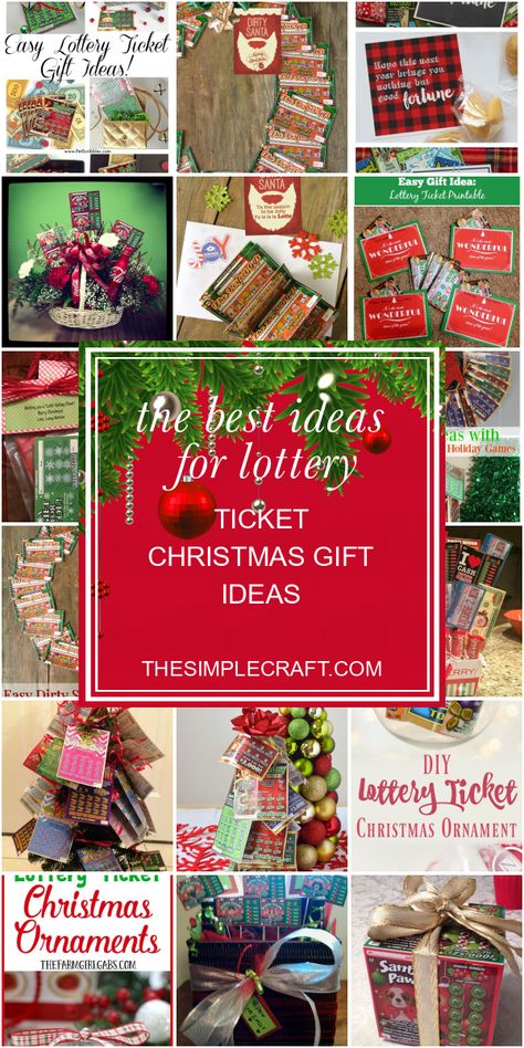 Lottery Ticket Christmas Gift, Lottery Ticket Tree, Lottery Ticket Gift, Diy Crafts For Teen Girls, Christmas Gifts For Teen Girls, Neighbor Christmas Gifts, Lottery Ticket, Christmas Gifts To Make, Creative Money Gifts