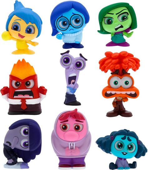 Inside Out 2 Disney Doorables Figure Set Inside Out 2 Movie, Inside Out Toys, New Pixar Movies, Inside Out2, Disney Doorables, Animated Emoticons, Disney Inside Out, Pop Disney, Inside Out 2