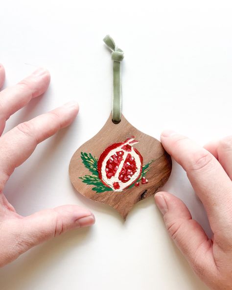 This year's ornaments are my favorite of all the years so far. Can't wait to see them hanging this holiday in your home! . #holidayornament #handcraftedornament Handcrafted Ornaments, Holiday Ornaments, Canning