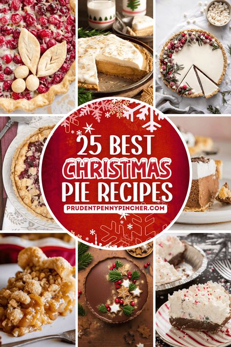 Sweeten your holiday gathering with one of these best Christmas pies that will be the star of your Christmas dessert table! From eggnog pie and gingerbread pie to unique a cranberry pie, these homemade Christmas pie recipes are perfect for any holiday gathering. Whether you're looking for showstopping Christmas desserts or easy no-bake holiday pies, find inspiration for every taste and occasion. These Christmas pie ideas will impress your guests and satisfy your sweet tooth. Christmas Pie Ideas, Easy Christmas Pies, Gingerbread Pie, Christmas Pies, Christmas Pie Recipes, Homemade Christmas Cake, Eggnog Pie, Pie Ideas, Christmas Dessert Table