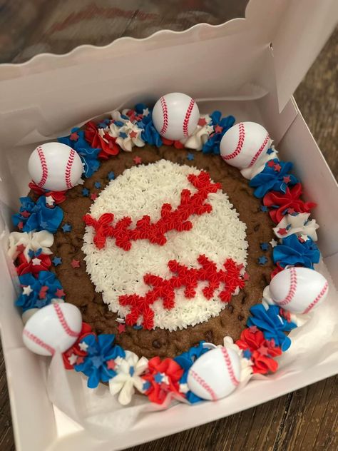 Stacked Cookie Cake, Football Cookie Cake, Homemade Cookie Cakes, Football Cookies, Homemade Cookie, Cookie Cakes, Homemade Cookies, Cookie Cake, Cake Cookies