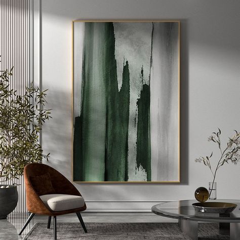 Green Painted Walls, Abstract Canvas Art Acrylics, Canvas For Beginners, Green Paintings, Green Wall Art, Abstract Canvas Painting, Modern Abstract Painting, Green Art, Abstract Painting Acrylic