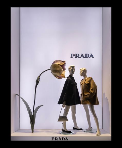 Window Display Fall, Flower Window Display, Bergdorf Goodman Windows, Luxury Window Display, Boutique Window Displays, Merchandise Display, Fashion Window Display, Flower Fall, Zara Fall