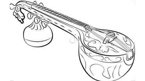 Indian Musical Instruments Drawing, Puppy Wallpaper Iphone, Tattoo Guitar, Phad Painting, Musical Instruments Drawing, Indian Musical Instruments, Instruments Art, Drawing Competition, Pencil Sketch Images