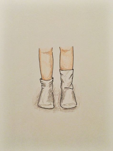 Little feet in little socks How To Draw Socks Step By Step, Anime Socks Drawing, Cartoon Socks Drawing, Sock Drawing Reference, Cartoon Feet Design, Socks Art Drawing, Socks Drawing Sketches, How To Draw Socks, Socks Drawing Reference