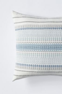 Coyuchi Lost Coast Organic Dec Pillow Cover | Anthropologie Coastal Throw Pillows, Dec Pillows, King Bedding, Coastal Pillows, Bedding Pillows, Unique Beds, Feather Pillows, Blue Pillows, Boho Pillows