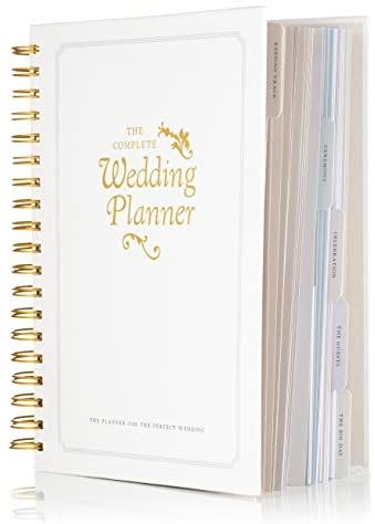 The Complete Wedding Planner book journal and organiser by DayWorks: Perfect engagement gift includes checklists, pockets, Undated Diary & much more to help organize the perfect wedding : Amazon.co.uk: Books Wedding Organiser, Engagement Gifts For Bride, Planner Books, Wedding Organizer Planner, Wedding Notebook, Perfect Engagement Gifts, Wedding Planning Book, Wedding Planner Book, Planner Organiser