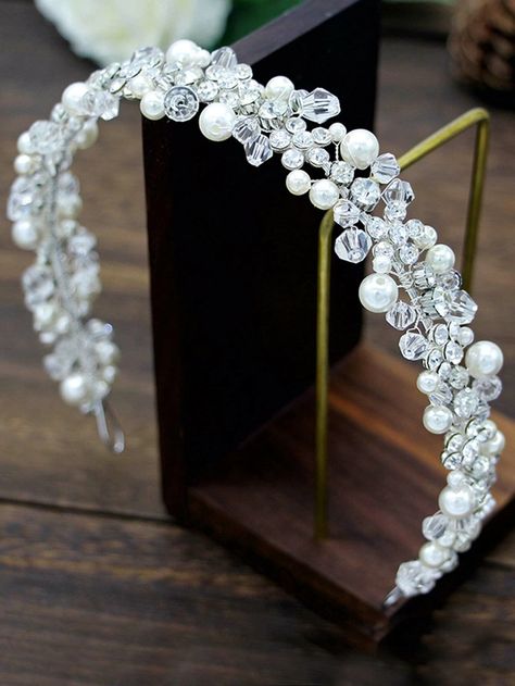 Bridesmaid Headband, Pearl Bride, Wedding Applique, Wedding Hairband, Wedding Hair Headband, Wedding Headdress, Bride Headband, Bridal Headdress, Bride Headpiece