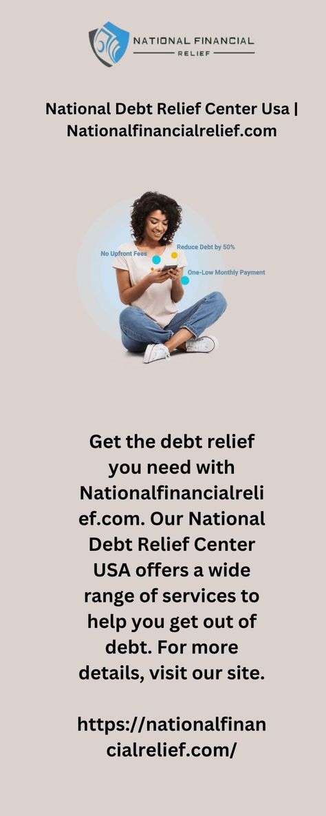 Get the debt relief you need with Nationalfinancialrelief.com. Our National Debt Relief Center USA offers a wide range of services to help you get out of debt. For more details, visit our site. National Debt Relief, Out Of Debt, Monthly Payments, Debt Relief, Get Out Of Debt, Range