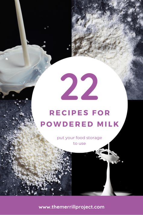 Recipes With Powdered Milk, Powdered Milk Recipes, Homemade Dry Mixes, Homemade Pantry, Storage Pantry, Long Term Food Storage, Baking Substitutes, Food Stamps, Powder Recipe