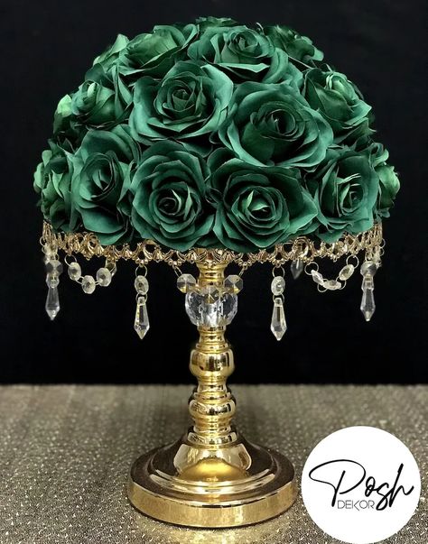 Emerald Green Quinceanera Theme, Quince Centerpieces, Green Quinceanera Theme, Green Wedding Centerpieces, Emerald Green Wedding Theme, Quinceanera Centerpieces, Emerald Green Wedding, Green Centerpieces, Bouquet Home Decor