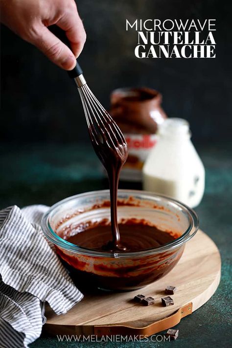 Nutella Sauce, Holiday Desert Recipes, Glaze Sauce, Homemade Nutella Recipes, Nutella Ganache, Chocolate Sauce Recipes, No Bake Oatmeal Bars, Chocolate Dipping Sauce, Healthy Chocolate Recipes