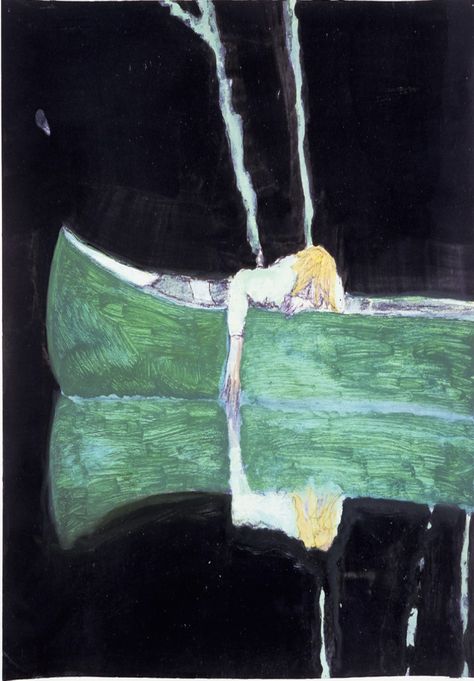 The Eye of the Painting: An Interview with Peter Doig – Border Crossings Magazine Peter Doig, Paintings Ideas, 동화 삽화, Oil Canvas, Pics Art, Painting Illustration, Figurative Art, Figure Painting, Contemporary Paintings