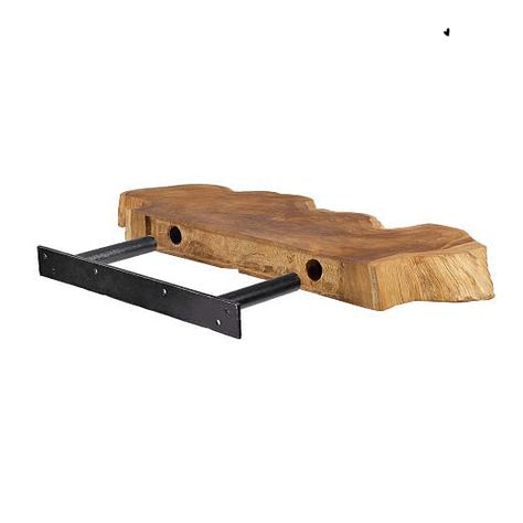 Live Edge Shelving, Live Edge Shelf, Live Edge Shelves, Natural Teak Wood, Live Edge Furniture, Log Furniture, Estantes Flotantes, Into The Wood, Live Edge Wood