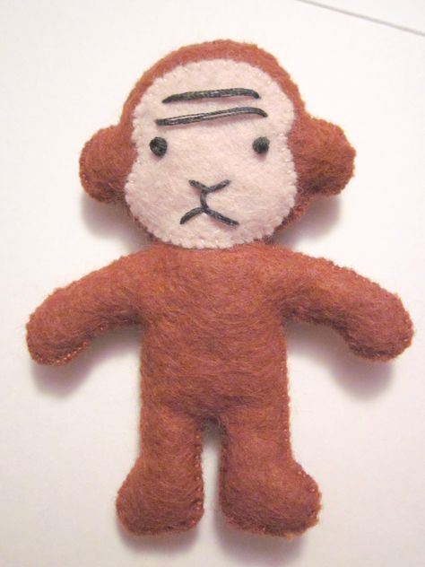 Grumpy Monkey, Octopus Stuffed Animal, Doll Plushies, Cute Sewing Projects, Monkey Art, Sewing Stuffed Animals, Monkey Plush, Silly Cats Pictures, Catnip Toys