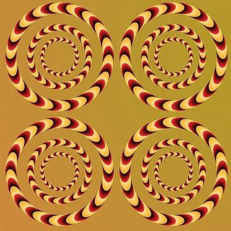 Spinning Circles Illusion Optical Illusions Drawings, Spinning Circle, Image Illusion, Illusion Kunst, Optical Illusions Pictures, Illusion Paintings, Illusion Pictures, Eye Tricks, Optical Illusion Wallpaper