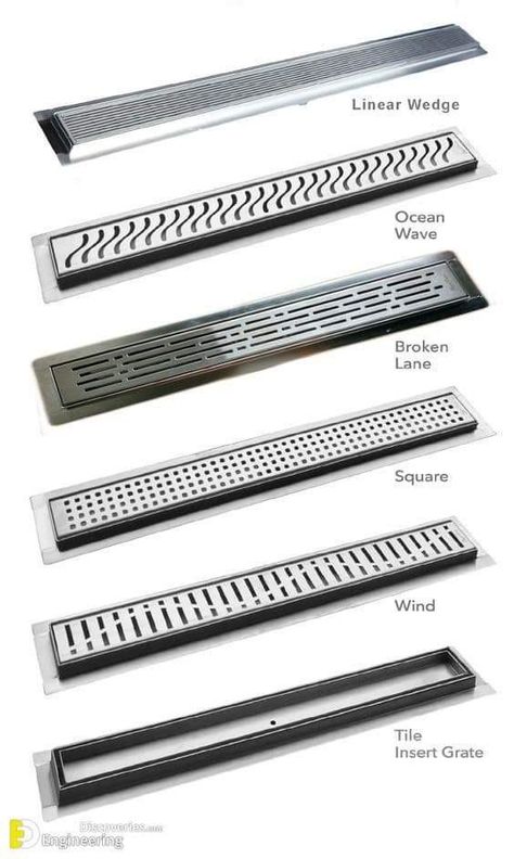 Linear Drains For Showers, Bathroom Drain Ideas, Shower Drain Ideas, Linear Drain Shower, Floor Construction, Drain Design, Shower Floor Drain, Linear Shower Drain, Shower Floors