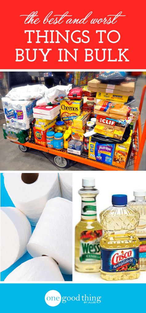 Is buying in bulk the best saving option? Not always. It depends on what you're buying. Check out this list of what you SHOULD and SHOULDN'T buy in bulk. Things To Buy In Bulk, Survival Food Storage, Bulk Shopping, Emergency Preparedness Food, Best Things To Buy, Emergency Food Storage, Buying In Bulk, Emergency Preparedness Kit, Emergency Preparation