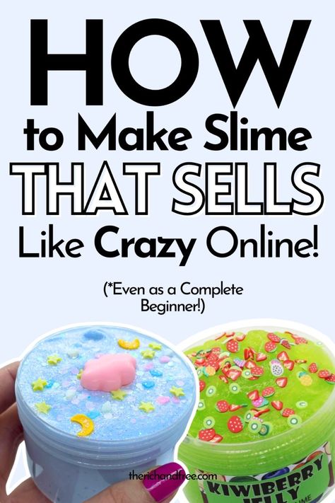 Learn how to make slime at home that sells like crazy, even if you're a complete beginner! This ultimate guide covers everything you need to know to create and sell irresistible slime. 

Discover easy recipes, essential supplies, and insider tips to make your slime stand out!

Whether you're crafting fluffy, glitter, or scented slime, this step-by-step tutorial will help you tap into the booming slime market. Perfect for DIY enthusiasts and aspiring entrepreneurs. Turn your slime hobby into a profitable business today! #MakeSlime #SlimeRecipes #DIYSlime #SlimeBusiness #CraftsToSell #BeginnerGuide Diy Slime To Sell, Slime To Sell, Slime Ideas To Sell, Make Slime At Home, Slime Business, Slime At Home, Glitter Slime Recipe, Borax Free Slime, Profitable Small Business Ideas