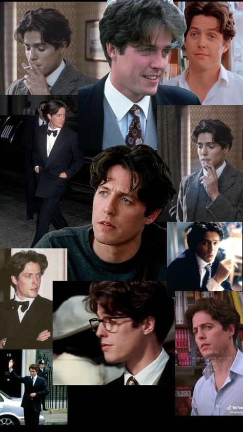 Young Hugh Grant 😍 Hugh Grant Hair 90s, Hugh Grant 90s Notting Hill, 90s Hugh Grant, High Grant 90s, Hugh Grant Style, Hugh Grant Glasses, Hugh Grant Hair, Hugh Grant Aesthetic, Hugh Grant Wallpaper