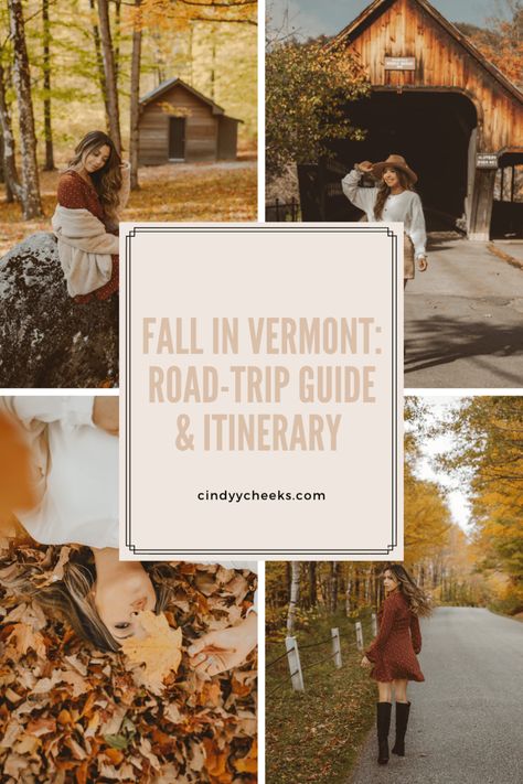 Vermont Road Trip, Aesthetic Fall Photos, Fall In Vermont, Vermont Trip, Vermont Vacation, Vermont Fall, England Travel Guide, Autumn Travel, Outfit Inspo Aesthetic