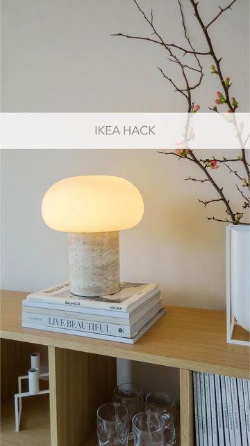 Elisa on Instagram: "Super quick and easy DIY ✨ … and the best thing: As this adhesive foil can be removed super easy, you can always switch styles 😍 Lamp: ‚DEJSA‘ from @ikea Adhesive foil: ‚Fontana beige‘ from @dcfixbrand ad/werbung" Ikea Dejsa Table Lamp, Ikea Dejsa, Nymane Ikea, Sinnerlig Ikea, Ikea Lamp Hack, Ikea Lighting, Ikea Lamp, Ikea Bedroom, Ikea Diy