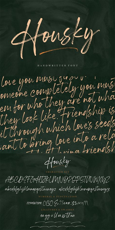 Housky Handwritten Font Beautiful Handwriting Fonts, Best Handwriting Fonts, Handwritten Typeface, Wedding Fonts Calligraphy, Best Handwriting, Cool Handwriting Fonts, Mises En Page Design Graphique, Free Handwritten Fonts, Fonts Script