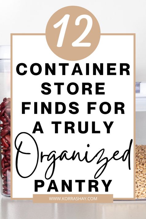 Container Store Pantry, Organization Containers, Organizing Your Pantry, Storing Produce, Pantry Containers, Pantry Storage Containers, Pantry Bin, Perfect Pantry, Organized Pantry