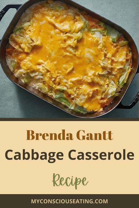 Cabbage casserole in a baking dish Brenda Gantt Cabbage Casserole, Shredded Cabbage Recipes, Cabbage Casserole Recipe, Fried Cabbage With Sausage, Cabbage Recipes Healthy, Onion Casserole, Cabbage Casserole Recipes, Sautéed Onions, Cream Of Asparagus Soup