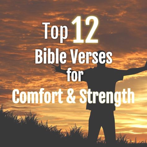 There is so much comfort and strength found in Scripture, but here are the top 12 Bible verses that can provide you with both. Enjoy and be encouraged! Comfort Scriptures Strength, Bible Verses For Peace, Verses For Peace, Bible Verses For Comfort, Verses For Comfort, Comfort Verses, Beautiful Bible Quotes, Top Bible Verses, Peace Bible Verse