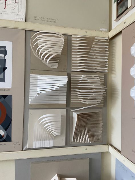 Relief Architecture, Subtractive Sculpture, Paper Model Architecture, Paper Art Installation, Paper Relief, Folding Architecture, Conceptual Model Architecture, Paper Structure, Soya Mumu