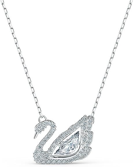 Swarovski Dancing Swan Collection Necklace Swan Necklace, Amazon Fashion, Jewelry Trends, Rhodium Plated, Diamond Necklace, Dancing, Free Delivery, Blue