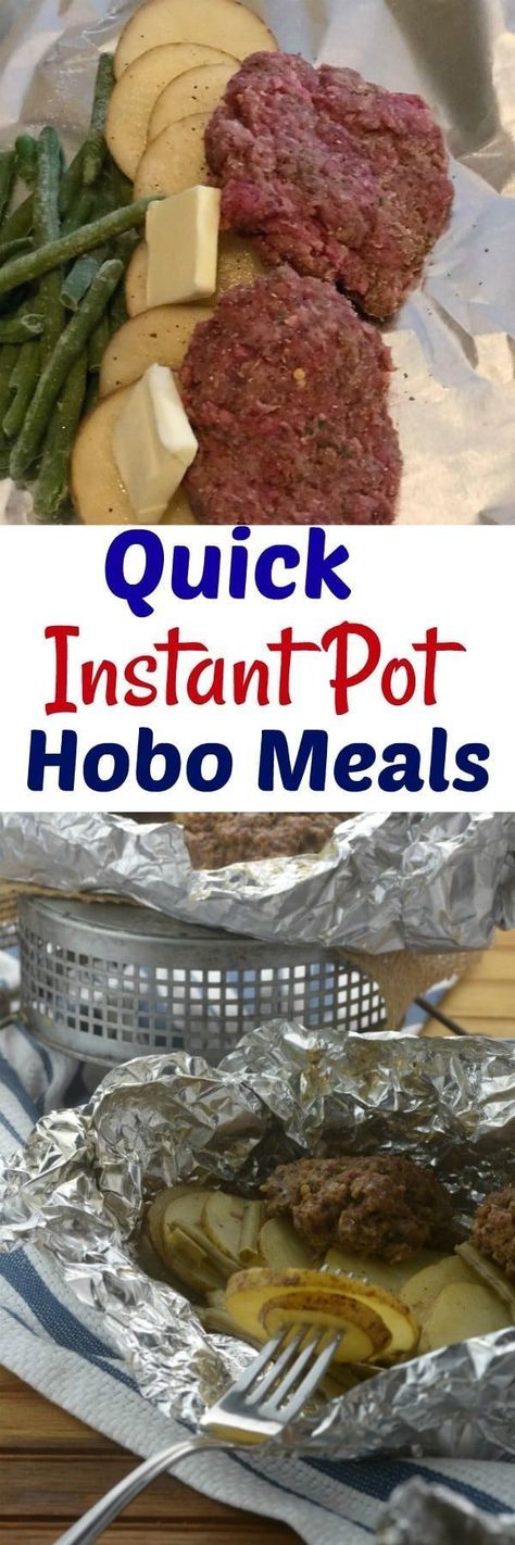 Quick Instant Pot Hobo Meals (Foil Packets) Hobo Meals, Pastas Recipes, Vegan Burrito, Foil Packet Meals, Electric Pressure Cooker Recipes, Pressure Pot, Easy Instant Pot Recipes, Instant Pot Dinner Recipes, Tin Foil