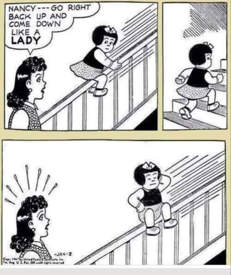 Nancy Comic, Online Comics, 웃긴 사진, The Balcony, Memes Humor, E Card, A Lady, Caricatures, Comic Strip